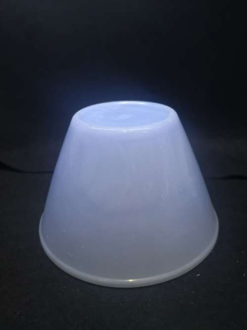 Blue periwinkle milk glass mixing bowl
