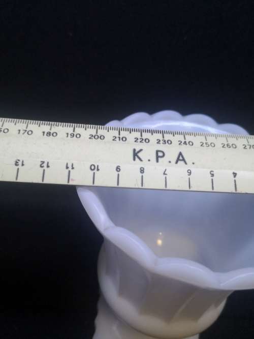 Milk glass vase