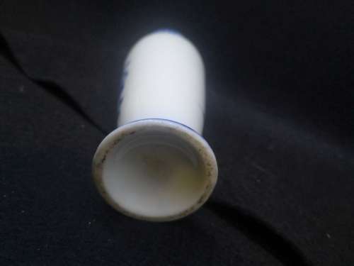 Blue and white bud vase