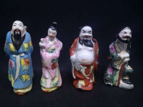 Chinese ceramic hand painted Immortals