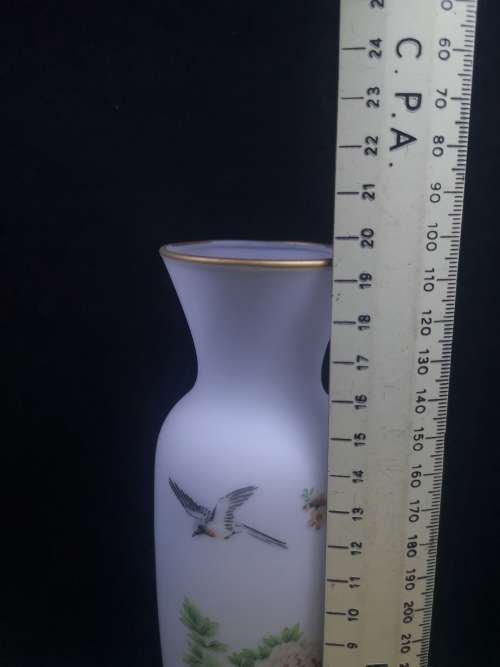 Oriental glass vase