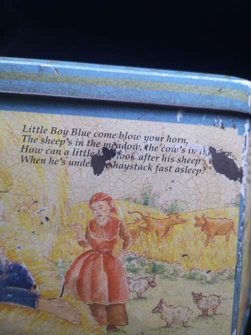 Nursery rhyme tin