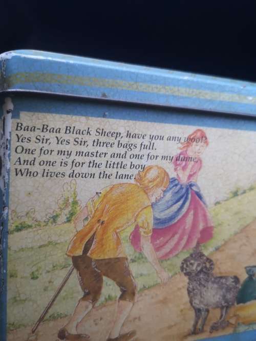 Nursery rhyme tin