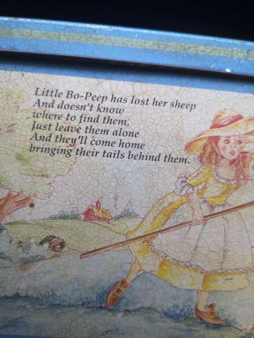Nursery rhyme tin
