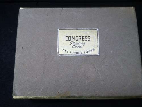 Congress playing cards cel-u-tone finish