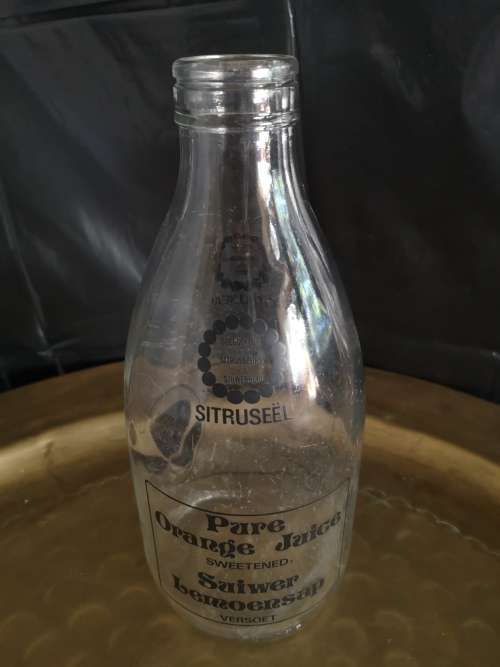 Clover orange juice bottle