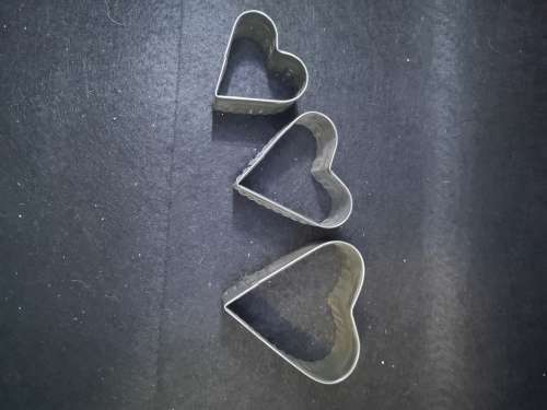 Cookie cutters heart shapes