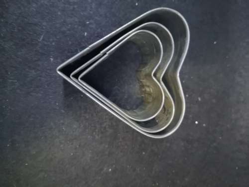 Cookie cutters heart shapes