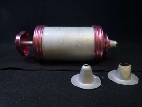 Pink aluminium cookie/icing press/gun