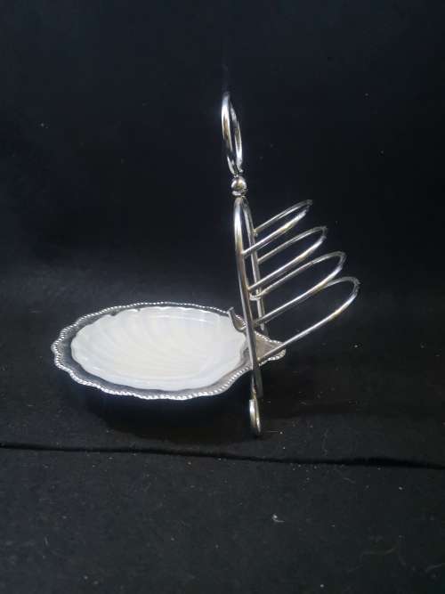 Toast rack with butter dish