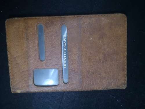 Leather travel wallet