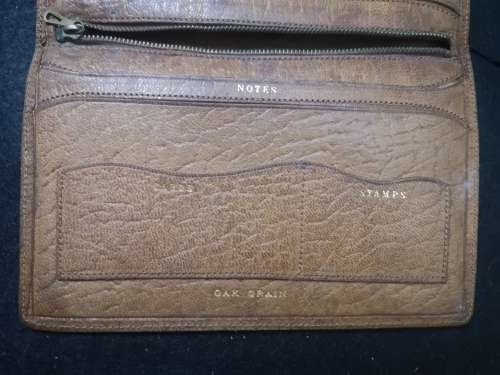 Leather travel wallet