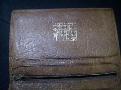 Leather travel wallet