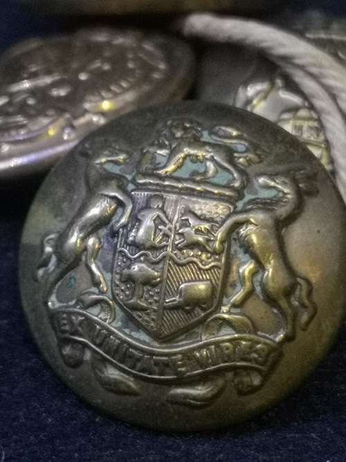 Brass buttons