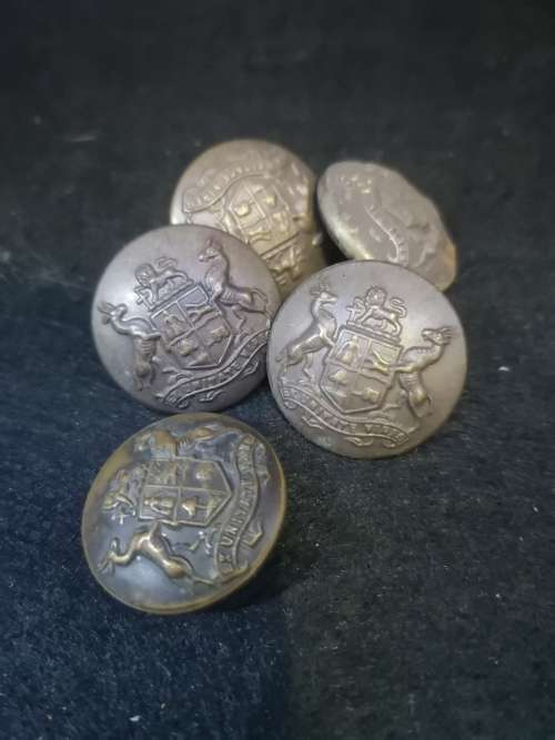 Brass buttons