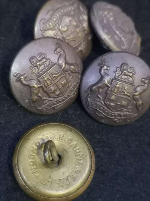 Brass buttons