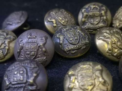 Brass buttons