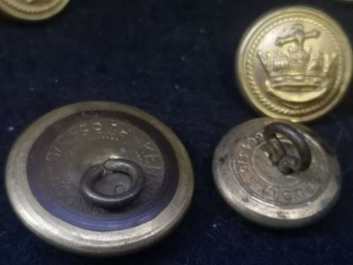 Brass buttons