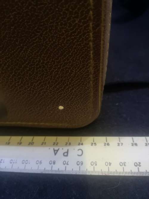 Small vintage vanity case with key