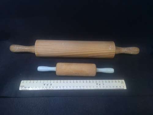 Two wooden rolling pins