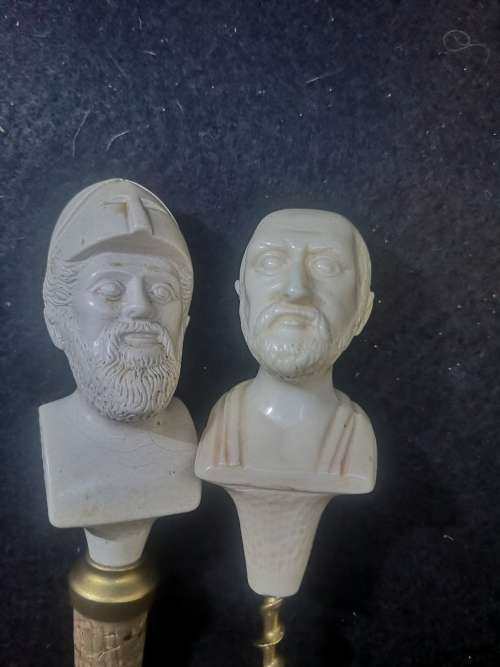 Bottle stopper and cork pull head pair - cork repaired
