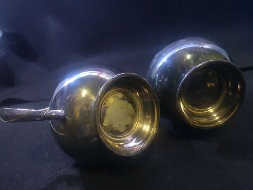 Milk and sugar pot - plated