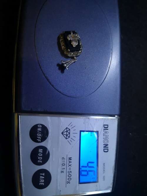 Silver and marcasite on onyx pendant! LOOK!