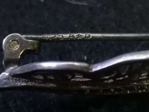 925 Silver leaf brooch