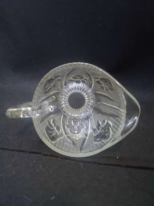Pressed glass milk jug