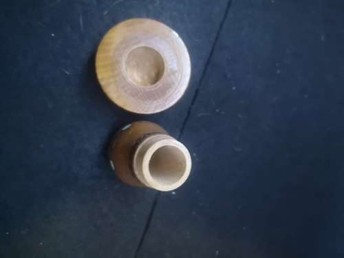 Vintage darning mushroom and needle holder