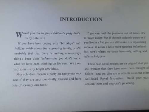 Vintage Recipe Book - Party-Time in Royal Rhyme by the Royal Hostess for Royal Baking Powder