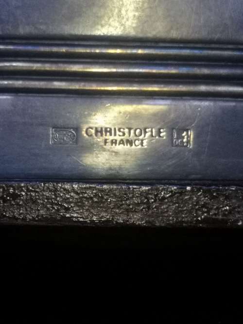 Christofle France pen/pencil holder - silver plated