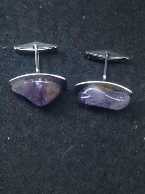 Vintage amethyst cufflinks