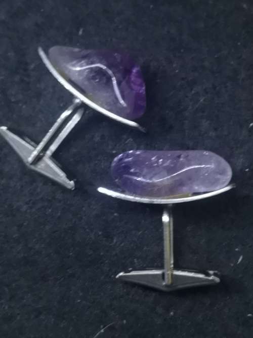 Vintage amethyst cufflinks