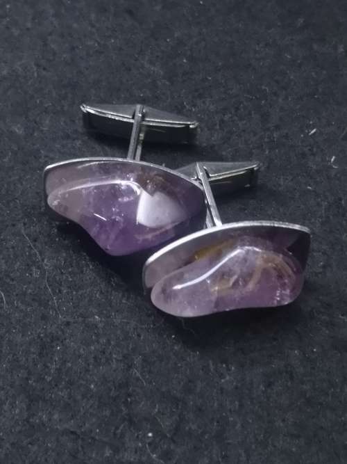 Vintage amethyst cufflinks
