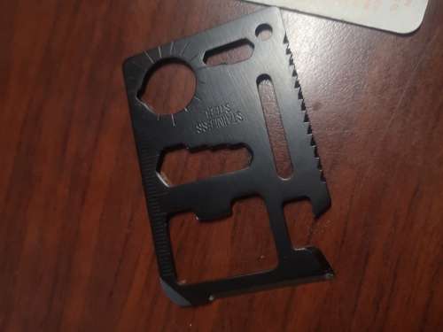 Mini Multi Tool Survival Card - 11 Functions