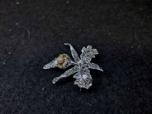 Vintage marcasite brooch