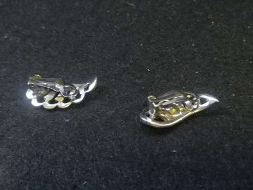 Vintage marcasite clip on earrings