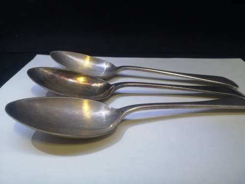 Epns serving spoons x 3 - like oversized dessert spoons