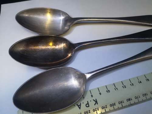 Epns serving spoons x 3 - like oversized dessert spoons