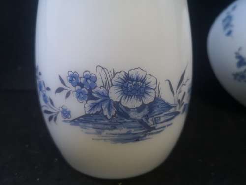 Arcopal France milk glass jug and bowl - oversized milk and sugar