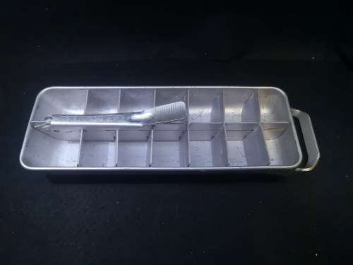 Vintage aluminum ice tray