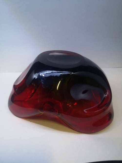 Murano ashtray - Red