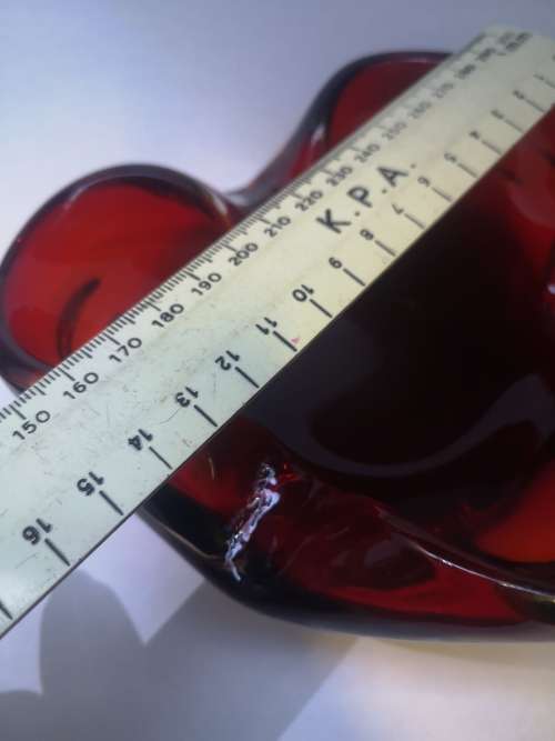 Murano ashtray - Red