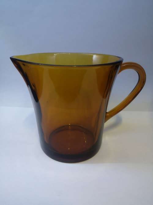 Amber glass jug