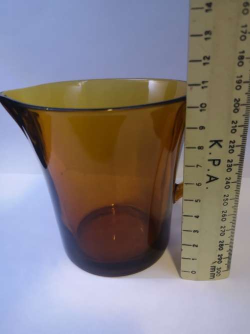 Amber glass jug