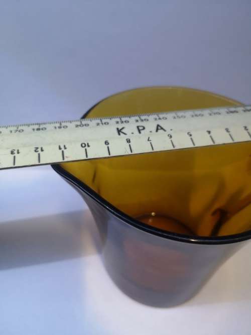 Amber glass jug