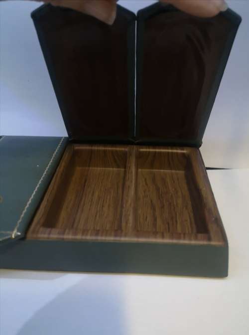 Vintage green desk tidy - 4 compartments