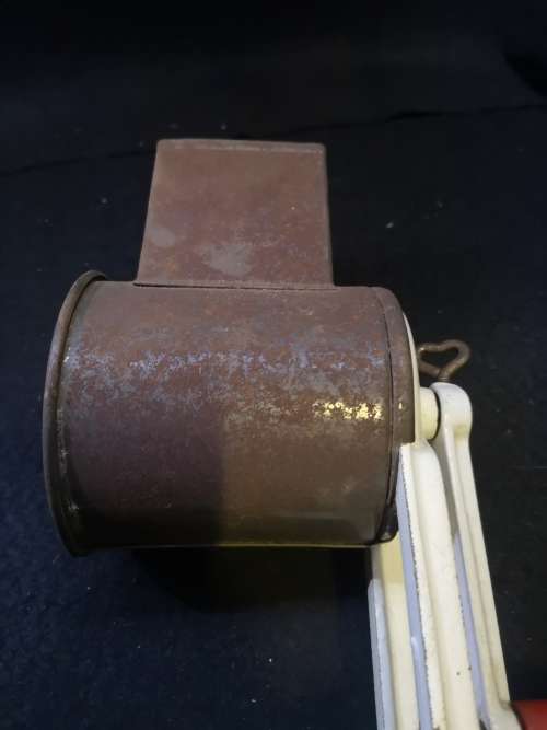 Very well used old grater - with table clamp