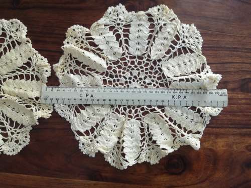 Hand crocheted set